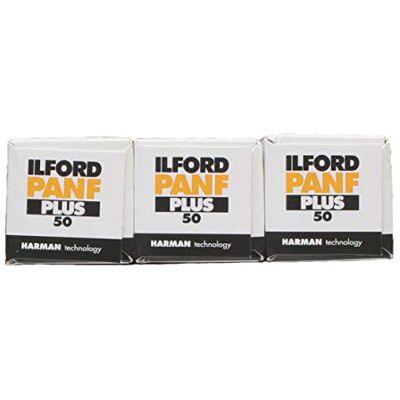 Ilford PanF Plus formato mediano negro y película blanco – 3 unidades Ilford PanF Plus formato mediano negro y película blanco – 3 unidades