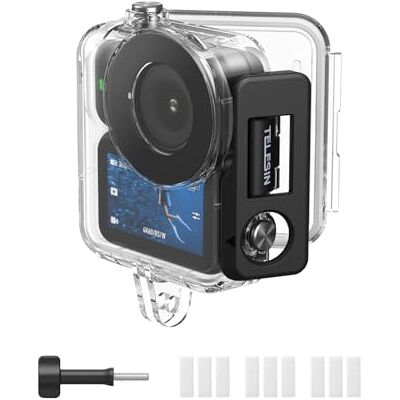 TELESIN Funda Impermeable para dji Osmo Nano, Carcasa Submarina 60M/196FT con Láminas Antivaho, Accesorio para Buceo, Snorkel, Surf TELESIN Funda Impermeable para dji Osmo Nano, Carcasa Submarina 60M/196FT con Láminas Antivaho, Accesorio para Buceo, Snorkel, Surf