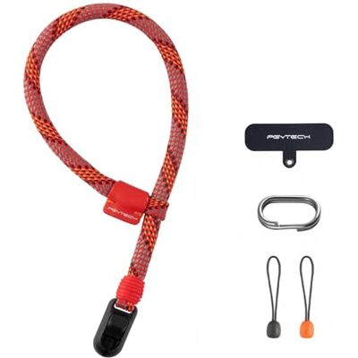 PGYTECH Correa de muñeca para cámara, delgada, vintage y moderna, para exteriores, capacidad de carga de 25 kg, ligera, flexible, fácil de poner y quitar, sistema de liberación rápida, rojo (Blaze Red PGYTECH Correa de muñeca para cámara, delgada, vintage y moderna, para exteriores, capacidad de carga de 25 kg, ligera, flexible, fácil de poner y quitar, sistema de liberación rápida, rojo (Blaze Red