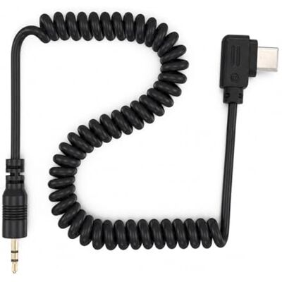 ayex Cable adaptador espiral 2,5 mm USB-C compatible con Sony Alpha 7C II 7C R 7V A6700 adaptador de temporizador de disparador remoto para cámaras ayex Cable adaptador espiral 2,5 mm USB-C compatible con Sony Alpha 7C II 7C R 7V A6700 adaptador de temporizador de disparador remoto para cámaras