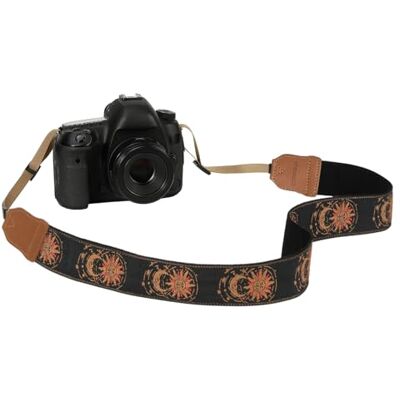MoKo Correa para Cámara para Canon,Fuji,Nikon,Olympus,Pentax,Sony Tela de Algodón,Correas Ajustables para Cuello y Hombro,Compatible con Cámaras Digitales DSLR, Helios Luna Dios MoKo Correa para Cámara para Canon,Fuji,Nikon,Olympus,Pentax,Sony Tela de Algodón,Correas Ajustables para Cuello y Hombro,Compatible con Cámaras Digitales DSLR, Helios Luna Dios