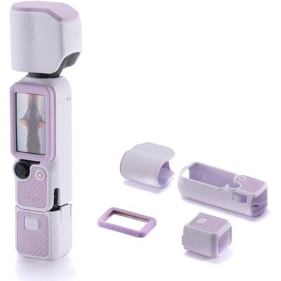 Tilta Funda Protectora Silicona para DJI Osmo Pocket 4, Kit de Protección Completa, Textura Antideslizante de Ondas, Silicona Suave, Protección para Pantalla, Estabilizador y Mango, Lila TA-T96-PCA-LP Tilta Funda Protectora Silicona para DJI Osmo Pocket 4, Kit de Protección Completa, Textura Antideslizante de Ondas, Silicona Suave, Protección para Pantalla, Estabilizador y Mango, Lila TA-T96-PCA-LP