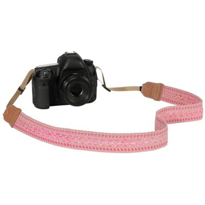 MoKo Correa para Cámara para Canon,Fuji,Nikon,Olympus,Pentax,Sony Tela de Algodón,Correas Ajustables para Cuello y Hombro,Compatible con Cámaras Digitales DSLR, Rosa MoKo Correa para Cámara para Canon,Fuji,Nikon,Olympus,Pentax,Sony Tela de Algodón,Correas Ajustables para Cuello y Hombro,Compatible con Cámaras Digitales DSLR, Rosa