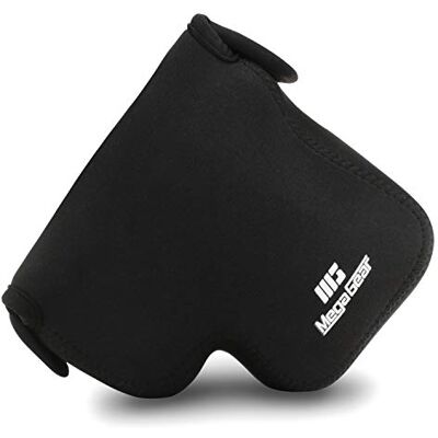 MegaGear MG1687 Funda de Neopreno para cámara Panasonic Lumix DC-FZ1000 II, Leica V-Lux 5 Color Negro MegaGear MG1687 Funda de Neopreno para cámara Panasonic Lumix DC-FZ1000 II, Leica V-Lux 5 Color Negro
