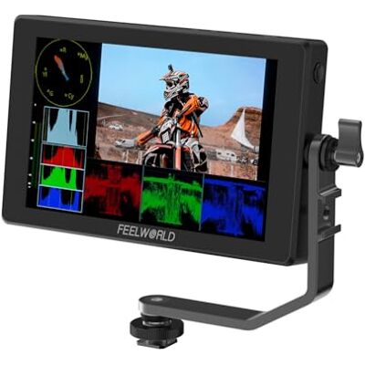 Feelworld SH7 7 Pulgadas DSLR Monitor de Campo Compatible con conversión Cruzada SDI HDMI y Salida 3D LUT con Forma de Onda táctil 2200 nits Brillo Ultra F970 Kit de instalación y alimentación Feelworld SH7 7 Pulgadas DSLR Monitor de Campo Compatible con conversión Cruzada SDI HDMI y Salida 3D LUT con Forma de Onda táctil 2200 nits Brillo Ultra F970 Kit de instalación y alimentación