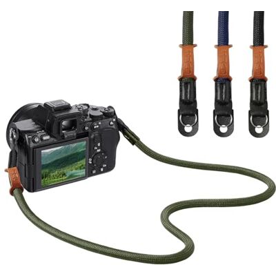 MoKo Correa para Cámara, Correas de Cuello y Hombro de 100 cm para Fotógrafos, para Canon Sony Nikon Fuji DSLR MoKo Correa para Cámara, Correas de Cuello y Hombro de 100 cm para Fotógrafos, para Canon Sony Nikon Fuji DSLR