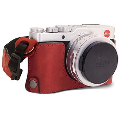 MegaGear MG1695 Ever Ready Funda de Piel para cámara Leica D-Lux 7, Color Rojo MegaGear MG1695 Ever Ready Funda de Piel para cámara Leica D-Lux 7, Color Rojo