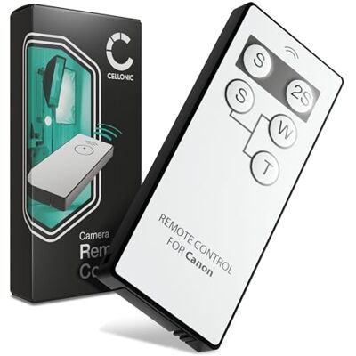 CELLONIC Disparador Infrarrojo – Compatible con Canon EOS 70D, EOS 5D Mark IV, EOS 750D, EOS 600D – Control Remoto IR Inalámbrico para Cámara CELLONIC Disparador Infrarrojo – Compatible con Canon EOS 70D, EOS 5D Mark IV, EOS 750D, EOS 600D – Control Remoto IR Inalámbrico para Cámara