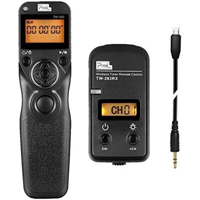 Pixel Disparador Temporizador TW283-S2 para Sony Cámara Mando a Distancia Compatible con Sony a1 a9 a7 a7R a7S a6600 a6500 a6400 a6300 a6100 a6000 a5000 RX100II RX10 a58 a68 HX99 HX90V HX400 HX50V Pixel Disparador Temporizador TW283-S2 para Sony Cámara Mando a Distancia Compatible con Sony a1 a9 a7 a7R a7S a6600 a6500 a6400 a6300 a6100 a6000 a5000 RX100II RX10 a58 a68 HX99 HX90V HX400 HX50V
