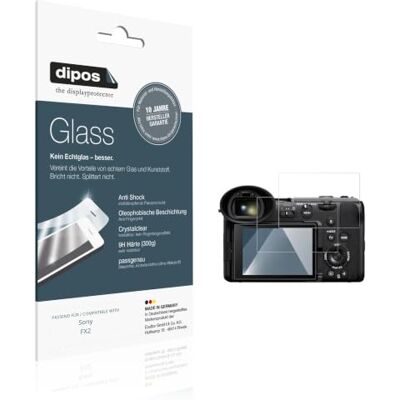 dipos 2x Protector de Pantalla 9H claro para Sony FX2 dipos 2x Protector de Pantalla 9H claro para Sony FX2