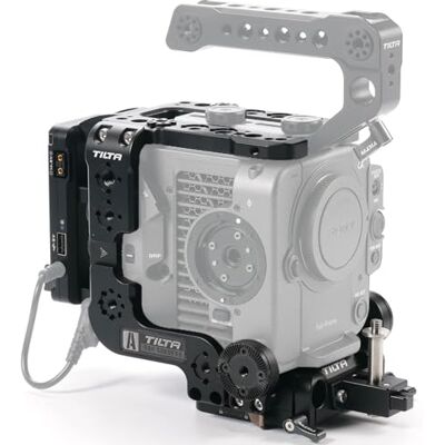 Tilta FX6 Cage, Jaula de cámara Compatible con Sony FX6 V-Mount Advanced Kit Filmmaking Cage con Placa Base de liberación rápida, Placa de batería V-Mount y Placa Superior Multifuncional ES-T20-B-V Tilta FX6 Cage, Jaula de cámara Compatible con Sony FX6 V-Mount Advanced Kit Filmmaking Cage con Placa Base de liberación rápida, Placa de batería V-Mount y Placa Superior Multifuncional ES-T20-B-V