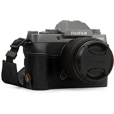 MegaGear Ever Ready MG1885 Funda de Piel para cámara Fujifilm X-T200, Color Negro MegaGear Ever Ready MG1885 Funda de Piel para cámara Fujifilm X-T200, Color Negro