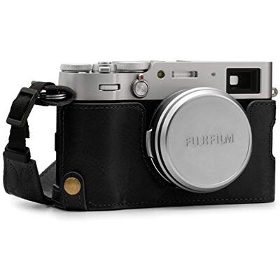 MegaGear Estuche Ever Ready, Media Funda, Estuche de Base, Funda de Pronto Uso de Cuero auténtico, con Correa Compatible con Fujifilm X100V MegaGear Estuche Ever Ready, Media Funda, Estuche de Base, Funda de Pronto Uso de Cuero auténtico, con Correa Compatible con Fujifilm X100V