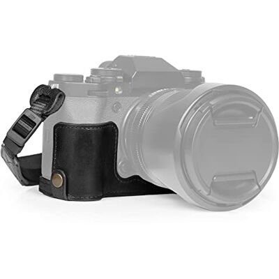 MegaGear Ever Ready Funda de Piel para cámara Compatible con Fujifilm X-T5 (Negro) MegaGear Ever Ready Funda de Piel para cámara Compatible con Fujifilm X-T5 (Negro)