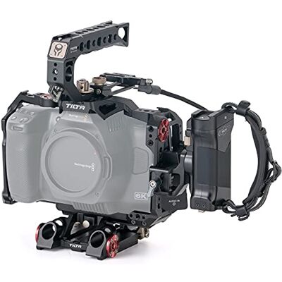 Tilta Kit avanzado Compatible con BMPCC 6K Pro Jaula de cámara Completa, diseño Desmontable, Ligero, Compacto, Duradero, fácil instalación, Negro TA-T11-A-B Tilta Kit avanzado Compatible con BMPCC 6K Pro Jaula de cámara Completa, diseño Desmontable, Ligero, Compacto, Duradero, fácil instalación, Negro TA-T11-A-B