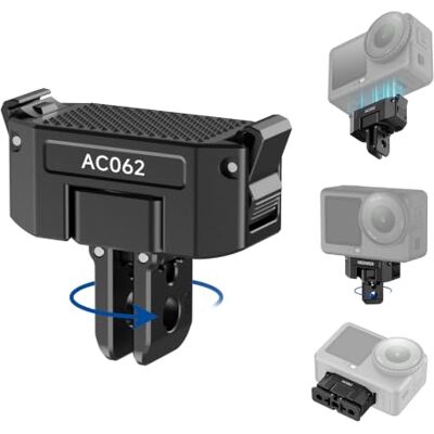 NEEWER AC062 Auto Alineación Soporte Compatible con dji Osmo Action 6/Nano 360° Accesorios Soporte Magnético Liberación Rápida Cámaras Acción Adaptador Alineación Automática 180°Tomas POV NEEWER AC062 Auto Alineación Soporte Compatible con dji Osmo Action 6/Nano 360° Accesorios Soporte Magnético Liberación Rápida Cámaras Acción Adaptador Alineación Automática 180°Tomas POV