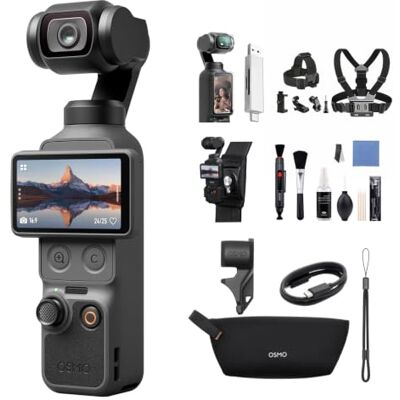 DJI Pack Estándar Osmo Pocket 4 Bundle, cámara para videovlogs de Bolsillo con estabilizador, 1″ CMOS y 4K/240 fps, estabilización de 3 Ejes (Paquete de Accesorios múltiples) DJI Pack Estándar Osmo Pocket 4 Bundle, cámara para videovlogs de Bolsillo con estabilizador, 1″ CMOS y 4K/240 fps, estabilización de 3 Ejes (Paquete de Accesorios múltiples)
