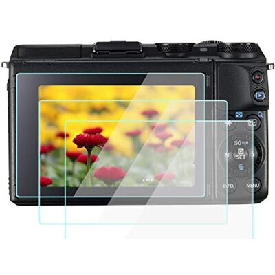 Komet Protector de pantalla M3 de cristal compatible con Canon EOS M3 M5 M10, de vidrio templado protector de pantalla táctil (2 unidades) Komet Protector de pantalla M3 de cristal compatible con Canon EOS M3 M5 M10, de vidrio templado protector de pantalla táctil (2 unidades)