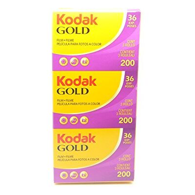 Kodak Kodacolor Gold 200 GB 135-36 CN 3P Película Kodak Kodacolor Gold 200 GB 135-36 CN 3P Película