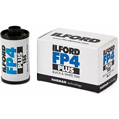 Ilford Paquete de tres películas negativas FP4 Plus, 35 mm, blanco y negro, 36 Exp Ilford Paquete de tres películas negativas FP4 Plus, 35 mm, blanco y negro, 36 Exp