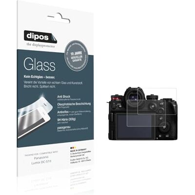 dipos 2x Protector de Pantalla 9H mate para Panasonic Lumix DC-S1II dipos 2x Protector de Pantalla 9H mate para Panasonic Lumix DC-S1II