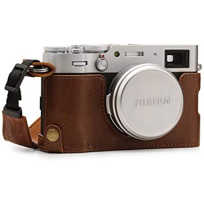 MegaGear Estuche Ever Ready, Media Funda, Estuche de Base, Funda de Pronto Uso de Cuero auténtico, con Correa Compatible con Fujifilm X100V MegaGear Estuche Ever Ready, Media Funda, Estuche de Base, Funda de Pronto Uso de Cuero auténtico, con Correa Compatible con Fujifilm X100V