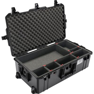 PELI 1615 Air Carrito ligero impermeable para equipo de cámara, resistente al agua y al polvo, 71 L, fabricado en Estados Unidos, con sistema de división TrekPak (ajustable), color negro PELI 1615 Air Carrito ligero impermeable para equipo de cámara, resistente al agua y al polvo, 71 L, fabricado en Estados Unidos, con sistema de división TrekPak (ajustable), color negro