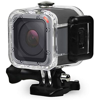 TELESIN Eyeon Carcasa Impermeable Buceo Estuche Protectora Carcasa Agua para la Cámara de Acción GoPro Hero 5 Session, Hero 4 Session, Hero Session Fotografía y Vídeo Subacuático TELESIN Eyeon Carcasa Impermeable Buceo Estuche Protectora Carcasa Agua para la Cámara de Acción GoPro Hero 5 Session, Hero 4 Session, Hero Session Fotografía y Vídeo Subacuático