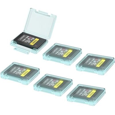 KIWIFOTOS Cfexpress Funda para Tarjetas de Memoria Tipo A para Sony Alpha A1II, A1, A9III, A9II, A7RV, A7SIII, A7IV, FX6, FX3, FX30 (Paquete de 6, Tarjeta de Memoria no incluida) KIWIFOTOS Cfexpress Funda para Tarjetas de Memoria Tipo A para Sony Alpha A1II, A1, A9III, A9II, A7RV, A7SIII, A7IV, FX6, FX3, FX30 (Paquete de 6, Tarjeta de Memoria no incluida)