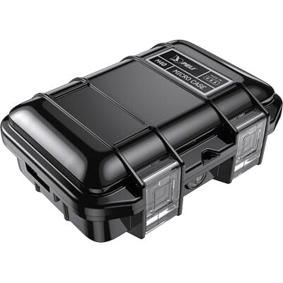 PELI M40 Micro Case Caja Protector Pequeña; Protección Superior para Equipos Valiosos y Herramientas Compactas; Resistente al Agua, al Polvo y a los Golpes; Volumen 1 Litro; Color: Negro PELI M40 Micro Case Caja Protector Pequeña; Protección Superior para Equipos Valiosos y Herramientas Compactas; Resistente al Agua, al Polvo y a los Golpes; Volumen 1 Litro; Color: Negro
