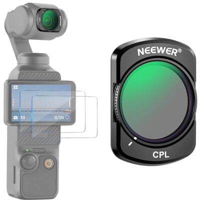 NEEWER Magnético CPL Filtro Compatible con dji Osmo Pocket 3 / Pocket 4 / Xtra Muse, Kit de Accesorios para Cámaras de Acción con Filtro Polarizador Circular y 2 Protectores de Pantalla NEEWER Magnético CPL Filtro Compatible con dji Osmo Pocket 3 / Pocket 4 / Xtra Muse, Kit de Accesorios para Cámaras de Acción con Filtro Polarizador Circular y 2 Protectores de Pantalla