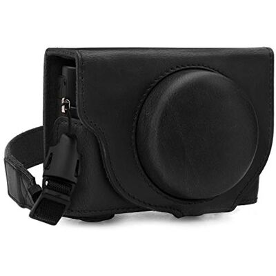 MegaGear MG1730 Ever Ready Funda de Piel para cámara Sony Cyber-Shot DSC-RX100 VII, Color Negro MegaGear MG1730 Ever Ready Funda de Piel para cámara Sony Cyber-Shot DSC-RX100 VII, Color Negro