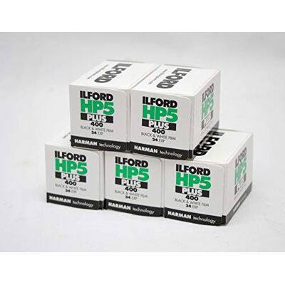 Ilford hp5 + Negro y Blanco de la película, 24 exp, Multipack de 5 Ilford hp5 + Negro y Blanco de la película, 24 exp, Multipack de 5