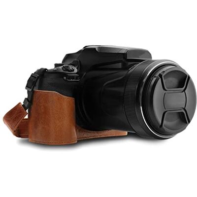 MegaGear MG1534 Nikon Coolpix P1000 Estuche de cuero para cámara - Bolsa de cámara MegaGear MG1534 Nikon Coolpix P1000 Estuche de cuero para cámara - Bolsa de cámara