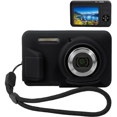MoKo Funda De Silicona para La Cámara Kodak Pixpro Fz55 Funda para Kodak Pixpro Fz55,Incluye 1 Correa De Muñeca,2 Protectores De Pantalla,Resistente A Los Arañazos, Negro MoKo Funda De Silicona para La Cámara Kodak Pixpro Fz55 Funda para Kodak Pixpro Fz55,Incluye 1 Correa De Muñeca,2 Protectores De Pantalla,Resistente A Los Arañazos, Negro