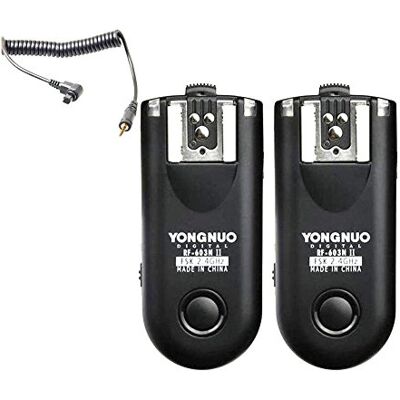YONGNUO RF-603 II N3 Disparador de Flash inalámbrico de 2,4 GHz/Disparador inalámbrico Kit de transceptor para Nikon D90/D3100/D5000/D7000, etc. YONGNUO RF-603 II N3 Disparador de Flash inalámbrico de 2,4 GHz/Disparador inalámbrico Kit de transceptor para Nikon D90/D3100/D5000/D7000, etc.
