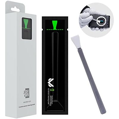 VSGO Hisopos de limpieza para sensor de cámara M4/3, 12 mm, paquete de 12 Cabezal flexible ultrasuave; mango ergonómico antideslizante; sellado al vacío individualmente; material sin pelusas; diseño VSGO Hisopos de limpieza para sensor de cámara M4/3, 12 mm, paquete de 12 Cabezal flexible ultrasuave; mango ergonómico antideslizante; sellado al vacío individualmente; material sin pelusas; diseño