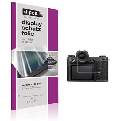 dipos 4x Protector de Pantalla claro para Leica SL3 Reporter Transparente, ajuste perfecto, antiarañazos, sin burbujas, apto para fundas, compatible con huellas dactilares, autoadhesivo dipos 4x Protector de Pantalla claro para Leica SL3 Reporter Transparente, ajuste perfecto, antiarañazos, sin burbujas, apto para fundas, compatible con huellas dactilares, autoadhesivo