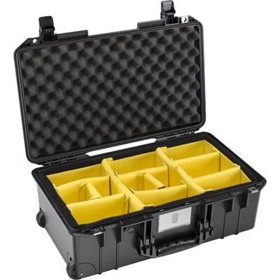 PELI 1535 Air Carrito protector ligero para cámara y equipo de fotografía, resistente al agua y al polvo, 27 l, fabricado en Estados Unidos, con relleno de espuma (ajustable), color negro PELI 1535 Air Carrito protector ligero para cámara y equipo de fotografía, resistente al agua y al polvo, 27 l, fabricado en Estados Unidos, con relleno de espuma (ajustable), color negro