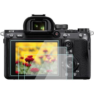 Komet A7iii Protector de pantalla compatible con Sony a7III a7m2 a7R IV a7R III a7RII / rx100 vii rx100vi rx100v, película de vidrio templado antiburbujas antiarañazos (3 unidades) Komet A7iii Protector de pantalla compatible con Sony a7III a7m2 a7R IV a7R III a7RII / rx100 vii rx100vi rx100v, película de vidrio templado antiburbujas antiarañazos (3 unidades)