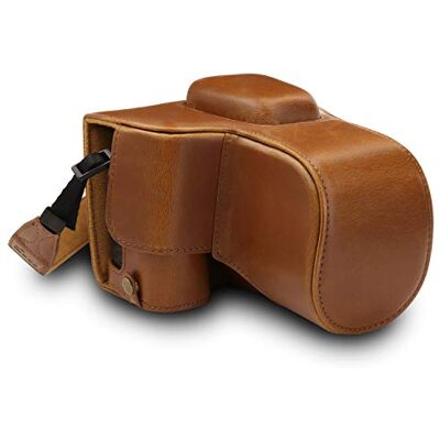 MegaGear Ever Ready Funda para Nikon D3500 (de Cuero, con Correa) Color marrón Claro MegaGear Ever Ready Funda para Nikon D3500 (de Cuero, con Correa) Color marrón Claro