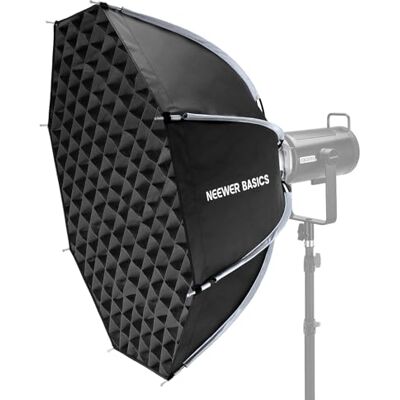 NEEWER Basics Octagonal Bowens Mount Soft Box,35.4" Liberación Rápida,NS64P Kit de Iluminación Soft Box con Rejilla,Compatible con Aputure 150c Godox SL60w,Para FS300C FS150B HB80C CB200C Q6 NEEWER Basics Octagonal Bowens Mount Soft Box,35.4" Liberación Rápida,NS64P Kit de Iluminación Soft Box con Rejilla,Compatible con Aputure 150c Godox SL60w,Para FS300C FS150B HB80C CB200C Q6