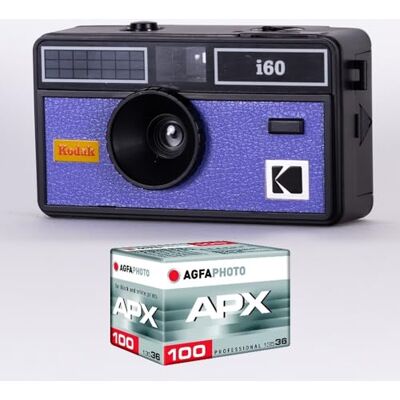 Kodak DA00259 Pack Appareil Photo i60 et 1 pellicule 100 ISO de 36 Poses, Objectif Optique 31 mm, Convient aux Films ISO 200/400/800, Pour Les Films Couleur de 35 mm Bleu Kodak DA00259 Pack Appareil Photo i60 et 1 pellicule 100 ISO de 36 Poses, Objectif Optique 31 mm, Convient aux Films ISO 200/400/800, Pour Les Films Couleur de 35 mm Bleu