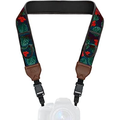 USA Gear TrueSHOT Correa para Cámara, Bolsillos para Accesorios y Hebillas de Liberación Rápida Compatible con Canon, Nikon, Sony, Olympus, Pentax, Fujifilm y más USA Gear TrueSHOT Correa para Cámara, Bolsillos para Accesorios y Hebillas de Liberación Rápida Compatible con Canon, Nikon, Sony, Olympus, Pentax, Fujifilm y más