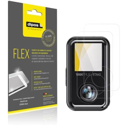 dipos FLEX 2x Protector de Pantalla claro para Vantrue E360 Ace dipos FLEX 2x Protector de Pantalla claro para Vantrue E360 Ace