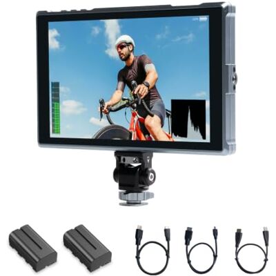 Feelworld FW759 Pro Monitor de Campo para cámara DSLR con Pantalla táctil HD de 7 Pulgadas y 400 nits, resolución 1280x800, Entrada AV HDMI 4K y monitorización de Forma de Onda Feelworld FW759 Pro Monitor de Campo para cámara DSLR con Pantalla táctil HD de 7 Pulgadas y 400 nits, resolución 1280x800, Entrada AV HDMI 4K y monitorización de Forma de Onda