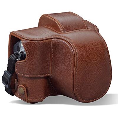 MegaGear MG1933 Ever Ready Funda de Piel para cámara Olympus OM-D E-M10 Mark IV, Color marrón, MegaGear MG1933 Ever Ready Funda de Piel para cámara Olympus OM-D E-M10 Mark IV, Color marrón,