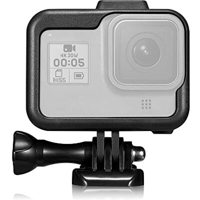 ayex Carcasa protectora para GoPro Hero 8 – Carcasa resistente con zapata y marco deslizante ayex Carcasa protectora para GoPro Hero 8 – Carcasa resistente con zapata y marco deslizante