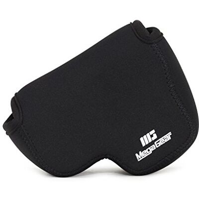 MegaGear Nikon Coolpix L340 MG784 Funda de Neopreno Ultraligera para cámara, con mosquetón, Color Negro, MG784 MegaGear Nikon Coolpix L340 MG784 Funda de Neopreno Ultraligera para cámara, con mosquetón, Color Negro, MG784