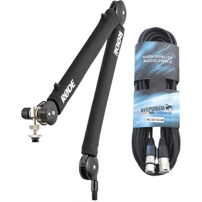 RØDE Rode PSA1+ Plus Black Brazo para micrófono (incluye cable XLR keepdrum), color negro RØDE Rode PSA1+ Plus Black Brazo para micrófono (incluye cable XLR keepdrum), color negro